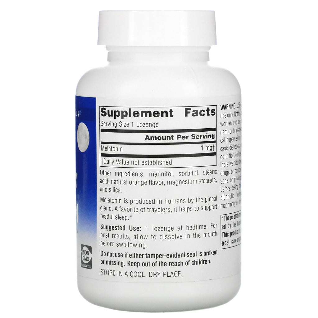 Source Naturals, Sleep Science, Melatonin, Orange, 1 mg, 300 Lozenges