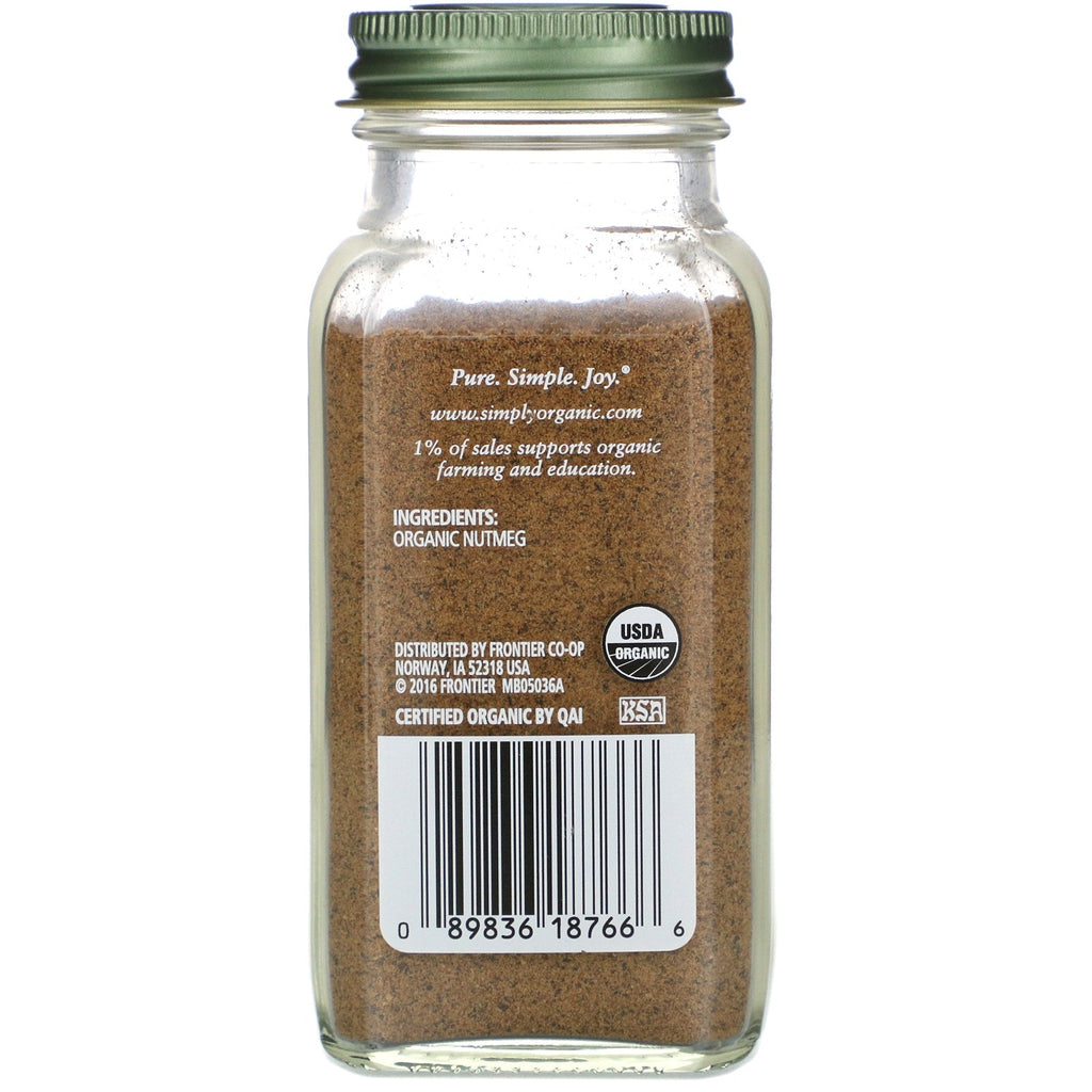 Simpelthen, formalet muskatnød, 2,30 oz (65 g)