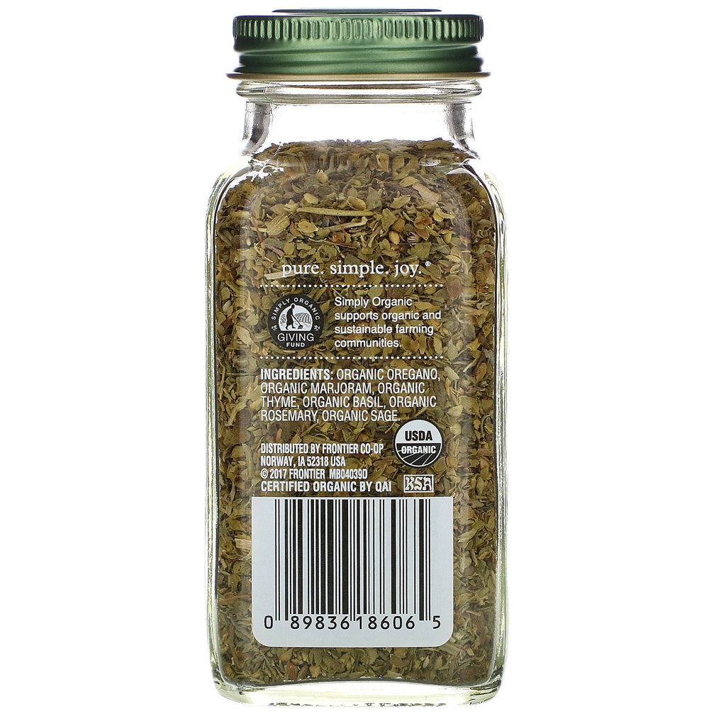 Simpelthen, italiensk krydderi, 0,95 oz (27 g)