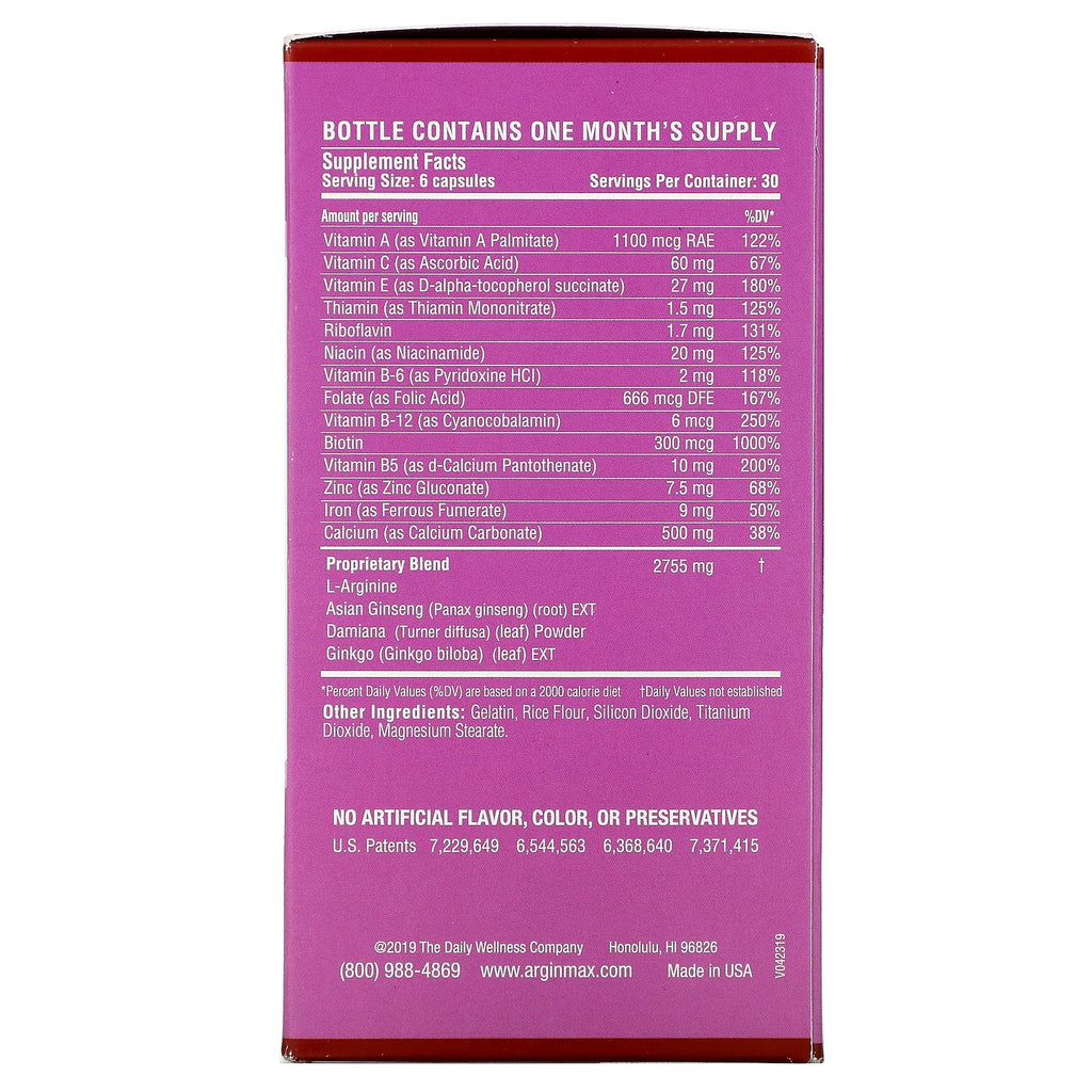 Daily Wellness Company, ArginMax for Women, 180 Capsules