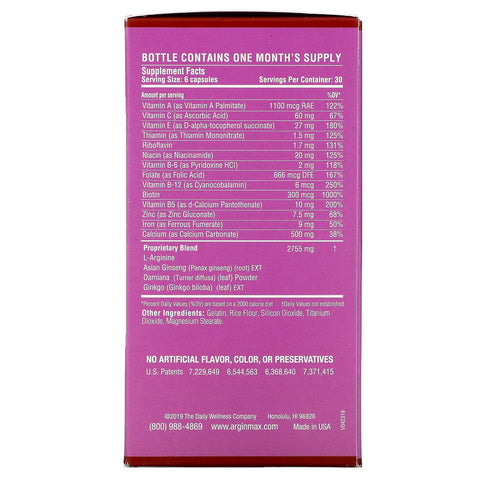 Daily Wellness Company, ArginMax for Women, 180 Capsules