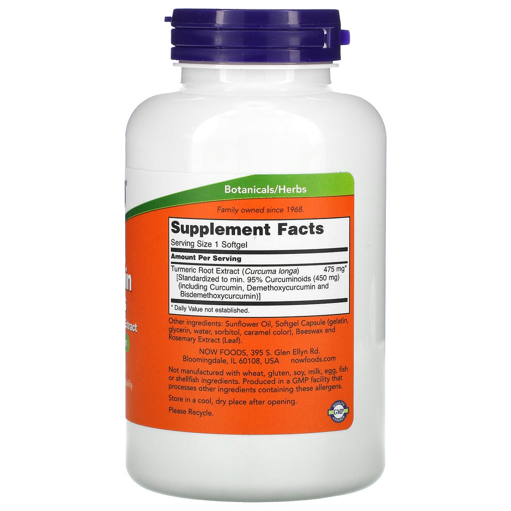 Now Foods, Curcumin Softgels, 120 Softgels