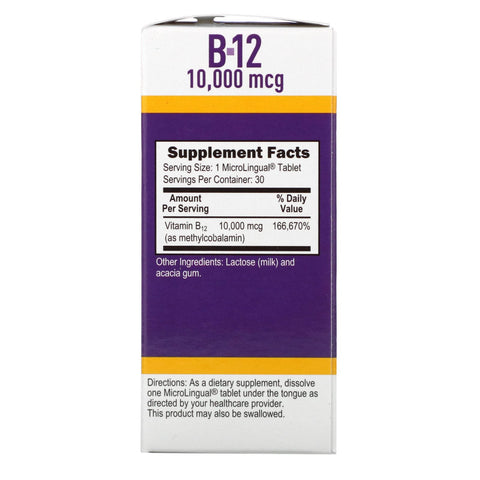 Superior Source, Methylcobalamin B-12, 10,000 mcg, 30 MicroLingual Instant Dissolve Tablets