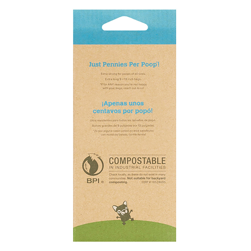 Earth Rated, Compostable Dog Bags, Unscented, 60 Bags, 4 Refill Rolls