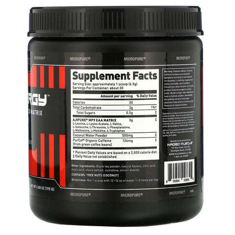 Kagged Muscle, Amino Synergy, Té de melocotón, 6,88 oz (195 g)