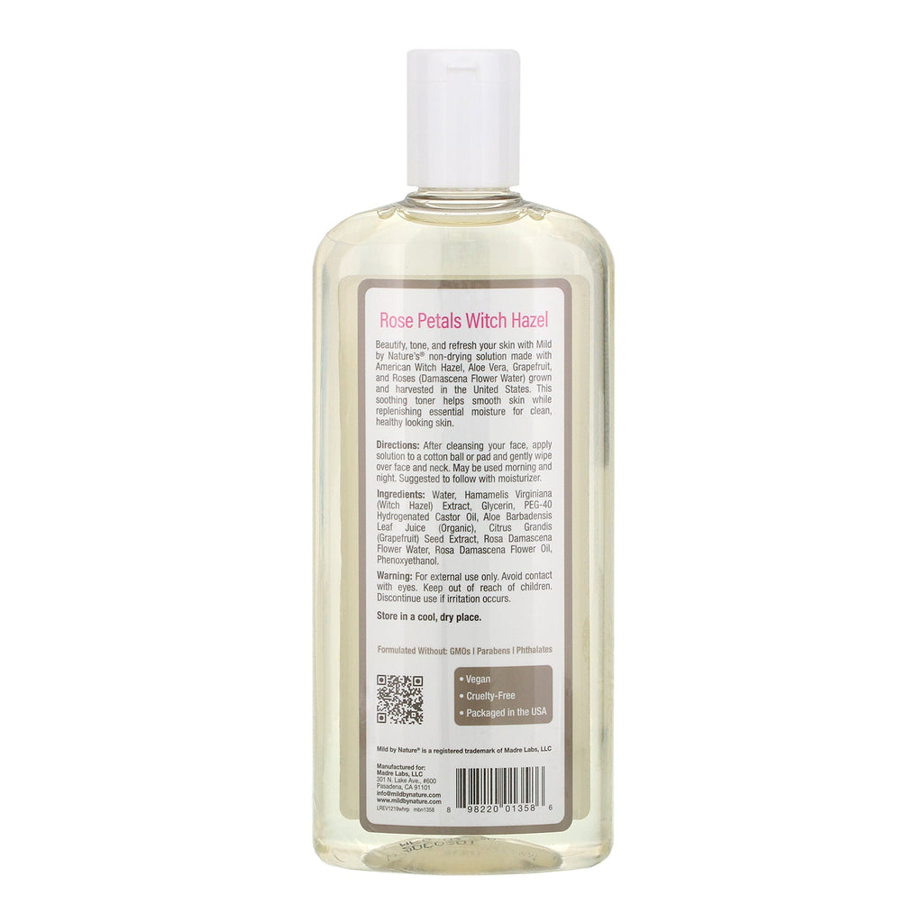 Mild af natur, troldnød, rosenblad, alkoholfri, 12 fl oz (355 ml)