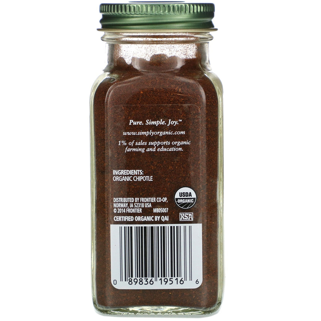 Simpelthen, Chipotle-pulver, 2,65 oz (75 g)