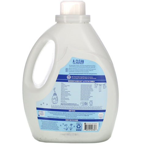 Seventh Generation, Laundry Detergent, Free & Clear, 100 fl oz (2.95 L)