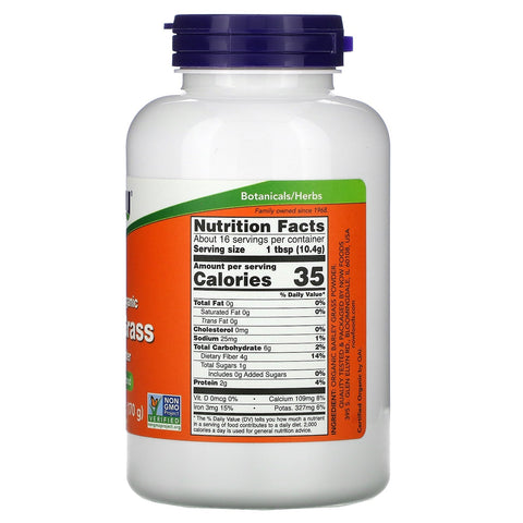 Now Foods, Certified  Barley Grass Pure Powder, 6 oz (170 g)