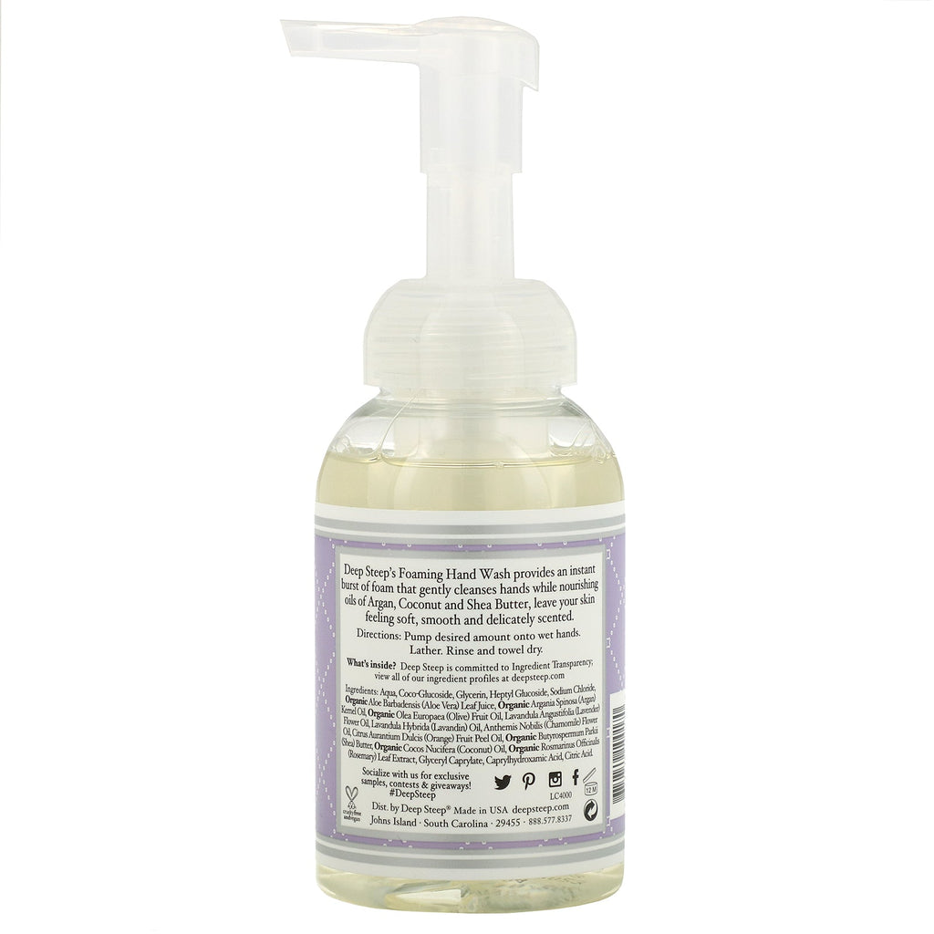 Dyb stejl, skummende håndvask, lavendel - kamille, 8 fl oz (237 ml)