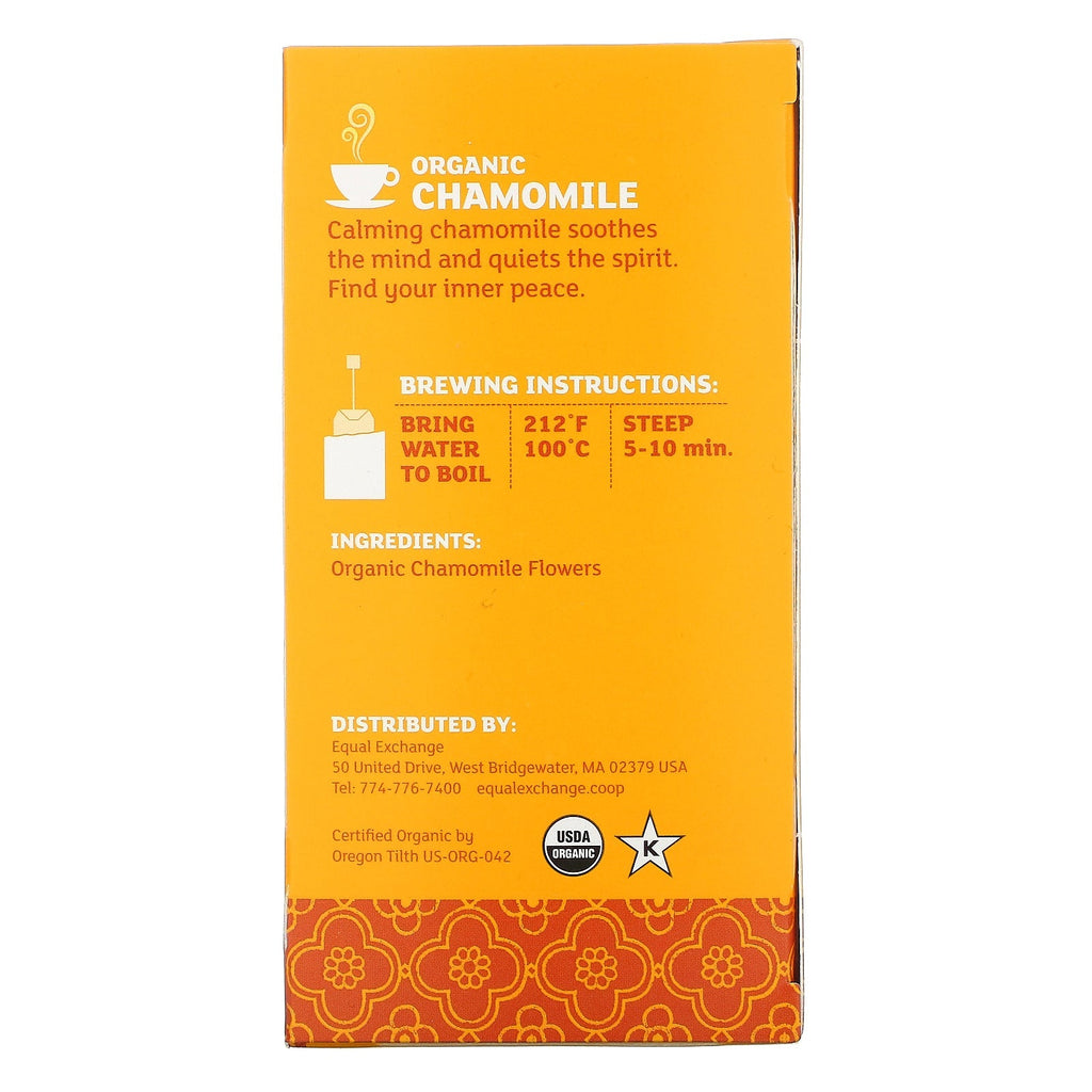 Equal Exchange, kamilleurtete, koffeinfri, 20 teposer, 0,85 oz (24 g)
