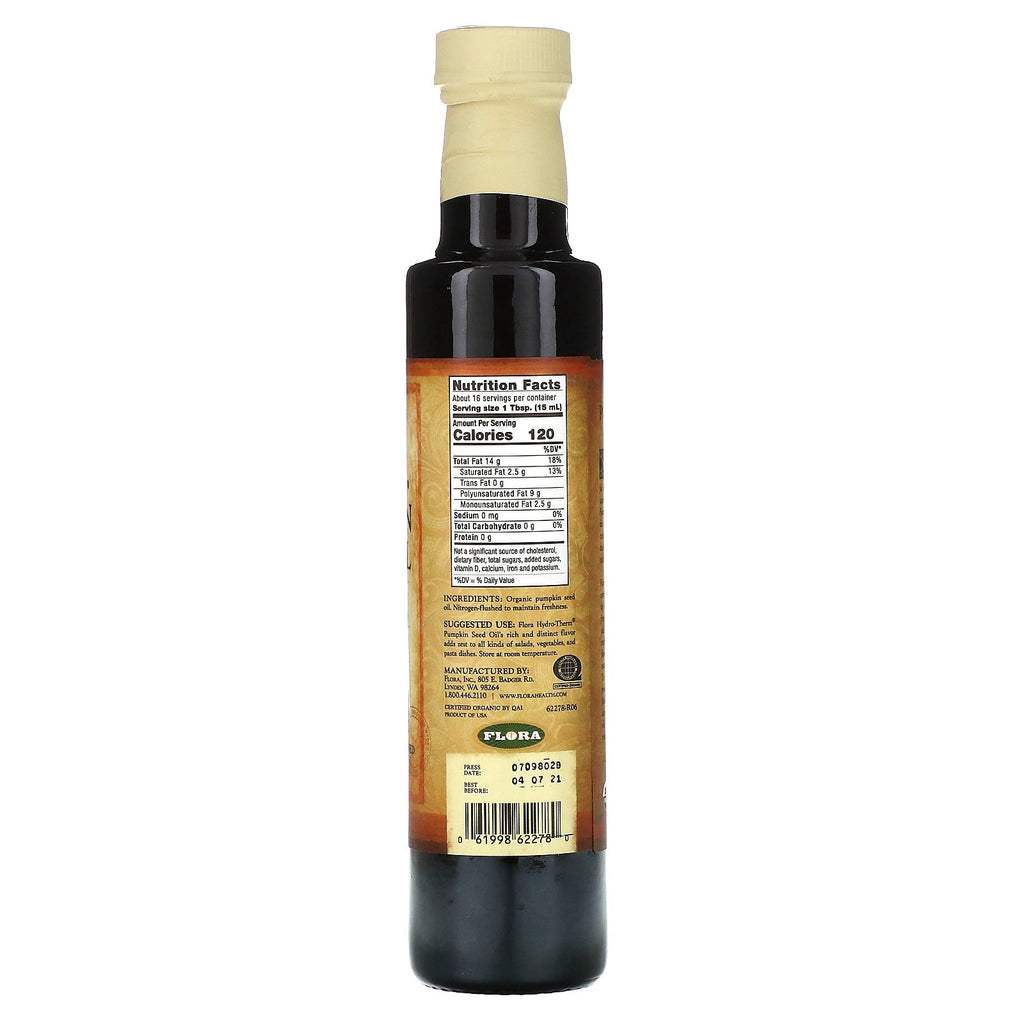 Flora, Hydro-Therm græskarfrøolie, 8,5 fl oz (250 ml)