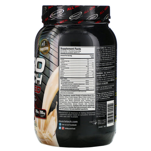 Muscletech, Nitro Tech Ripped, Ultimate Protein + Weight Loss Formula, French Vanilla Swirl, 2 lbs (907 g)