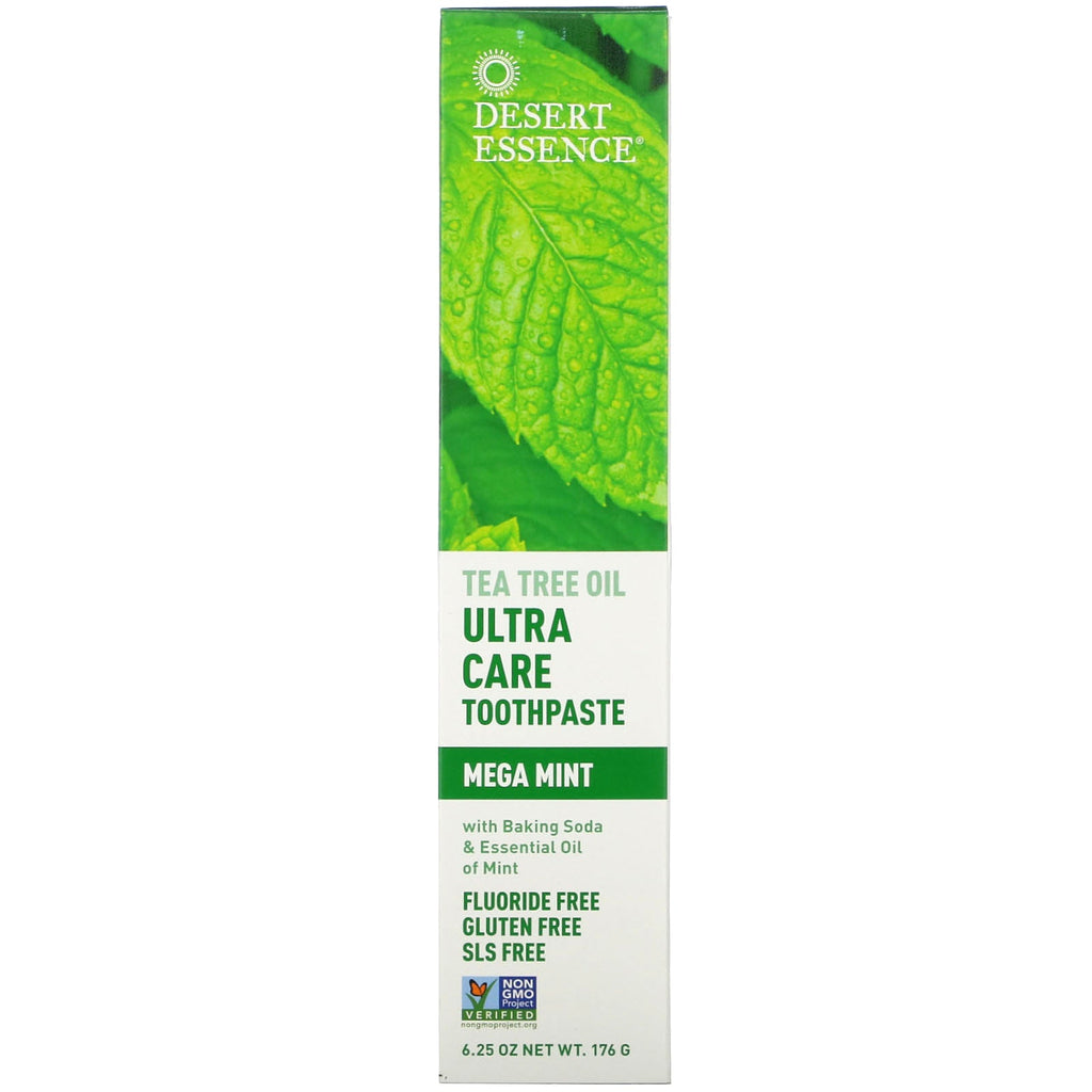 Desert Essence, Tea Tree Oil Ultra Care Toothpaste, Mega Mint, 6.25 oz (176 g)