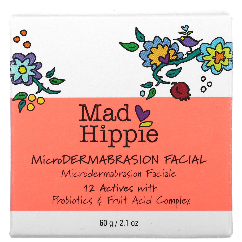 Mad Hippie Hudplejeprodukter, MicroDermabrasion Ansigtsbehandling, 2,1 oz (60 g)