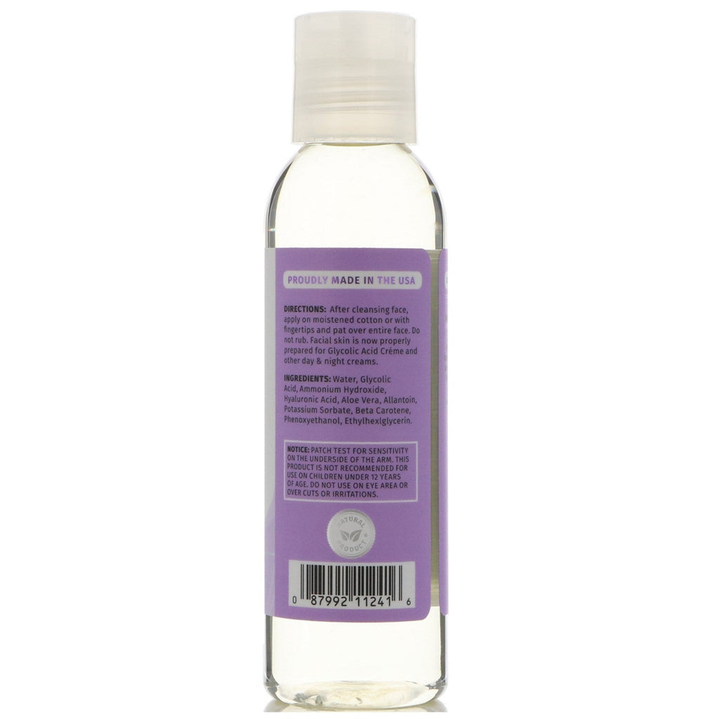 Reviva Labs, Tónico facial con ácido glicólico, 4 fl oz (118 ml)