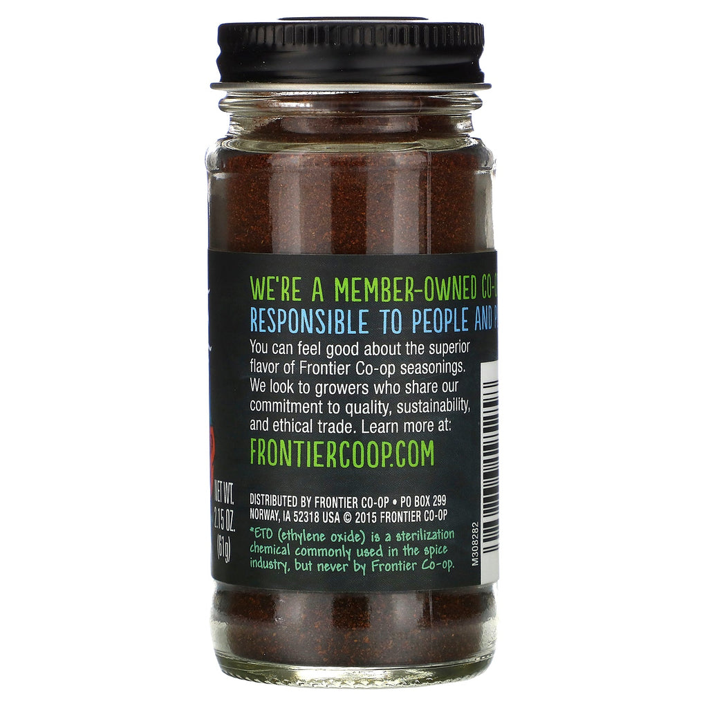 Frontier Natural Products, Chipotle, røget rød jalapenos, 2,15 oz (61 g)