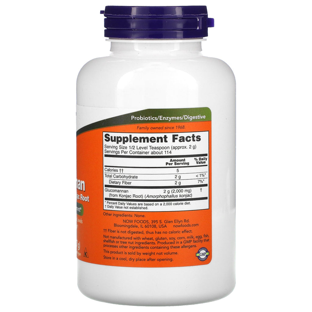 Now Foods, Glucomannan, Pure Powder, 8 oz (227 g)