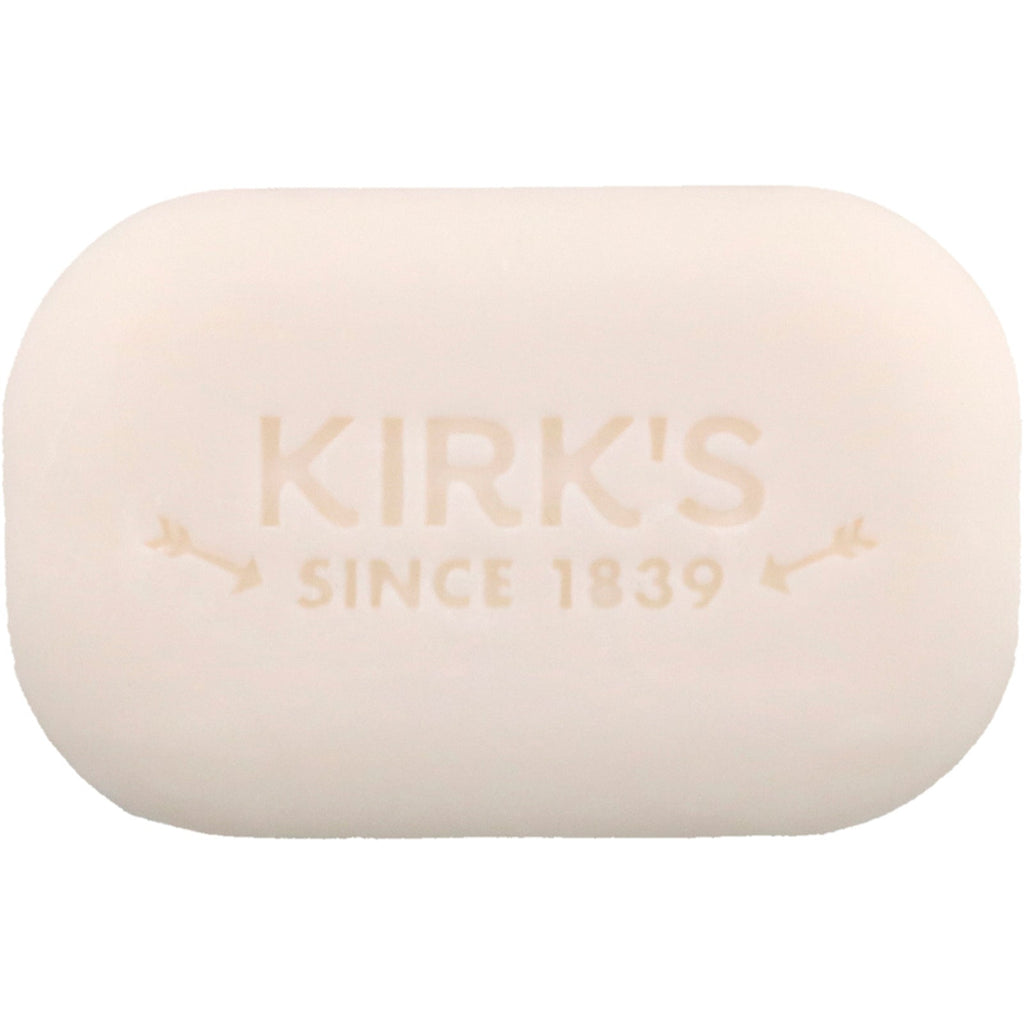 Kirk's, Jabón de Castilla suave 100 % premium con aceite de coco, aroma fresco original, 4 oz (113 g)