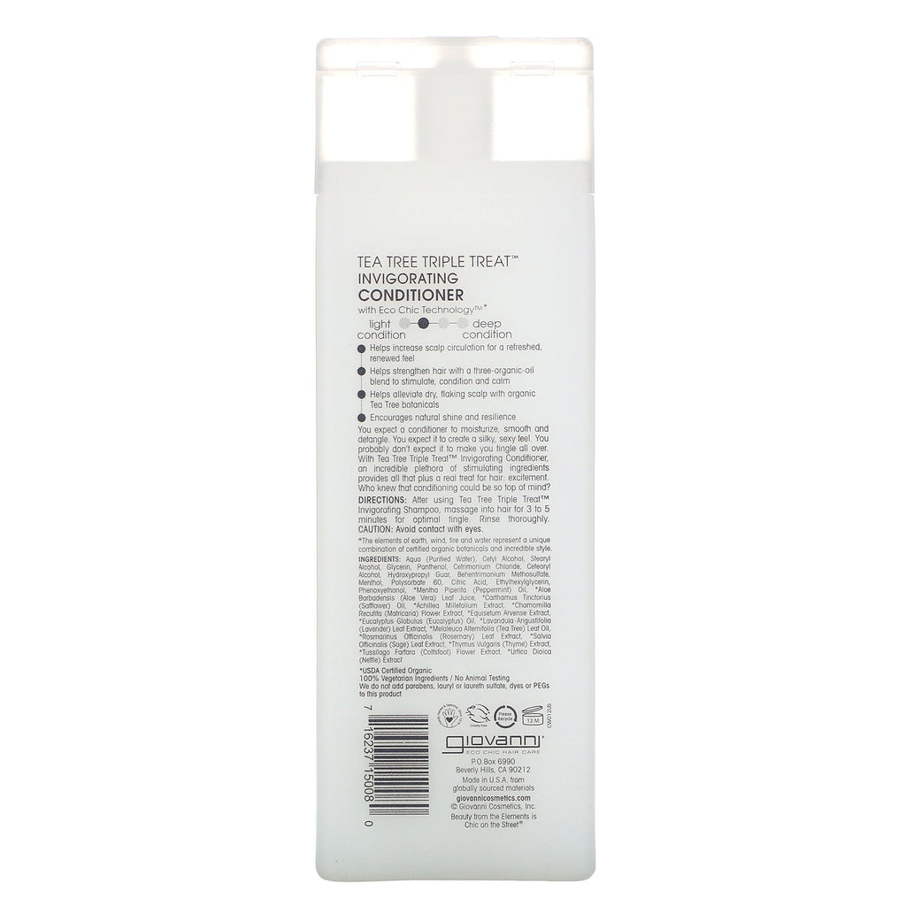 Giovanni, Tea Tree Triple Treat Invigorating Conditioner, 8,5 fl oz (250 ml)