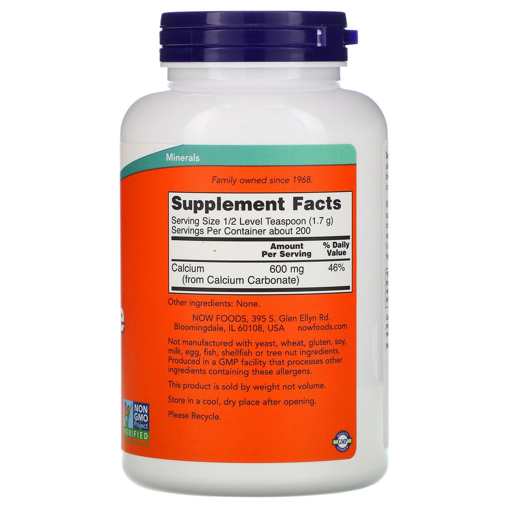 Now Foods, Calcium Carbonate Pulver, 12 oz (340 g)