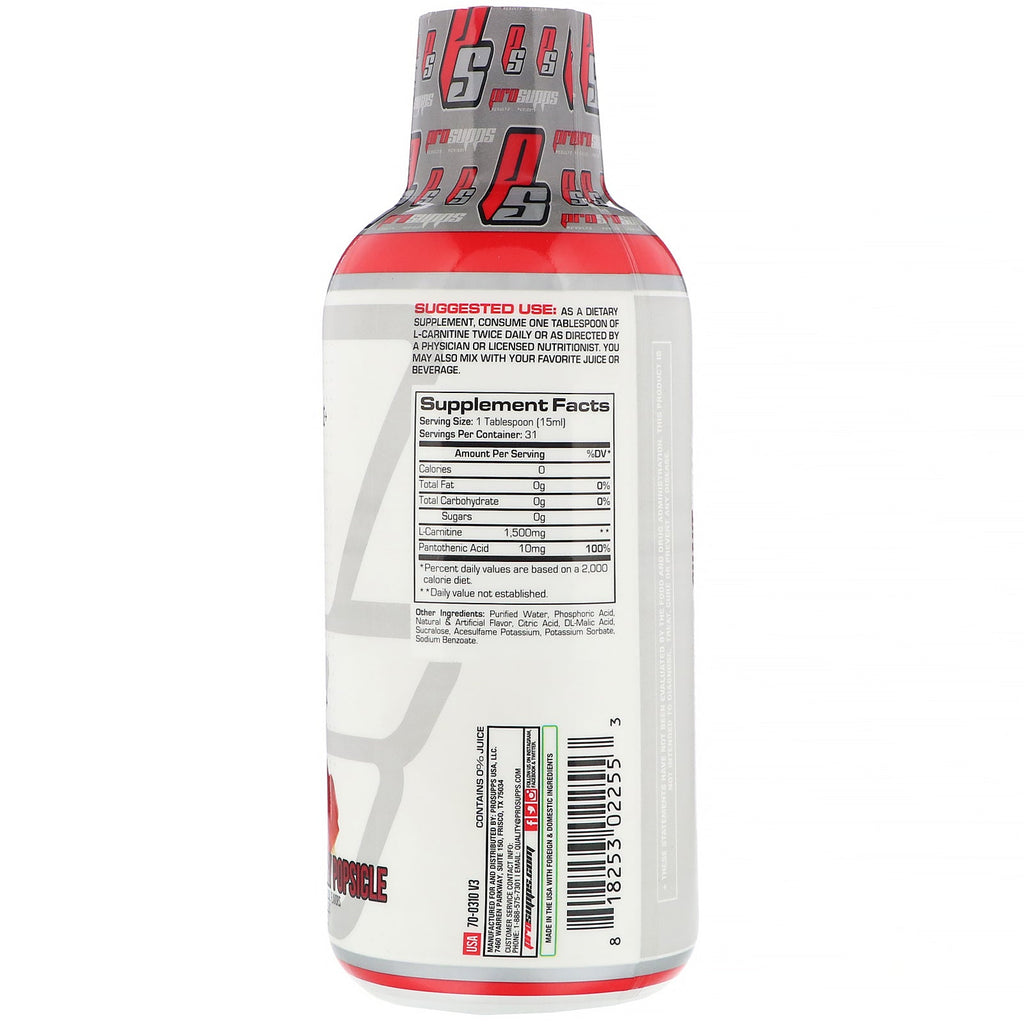 ProSupps, L-Carnitina 1500, paleta de cereza, 1500 mg, 16 fl oz (473 ml)