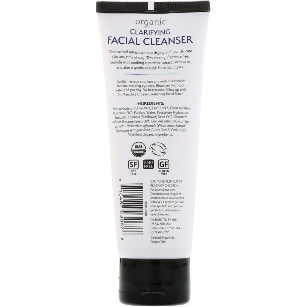 Dr. Mercola, Clarifying Facial Cleanser, 4 fl oz (118 ml)
