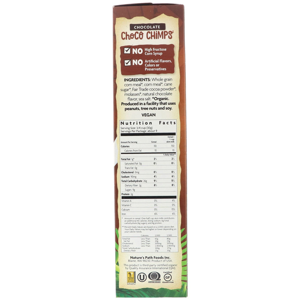 Nature's Path, EnviroKidz,  Chocolate Choco Chimps, 10 oz (284 g)