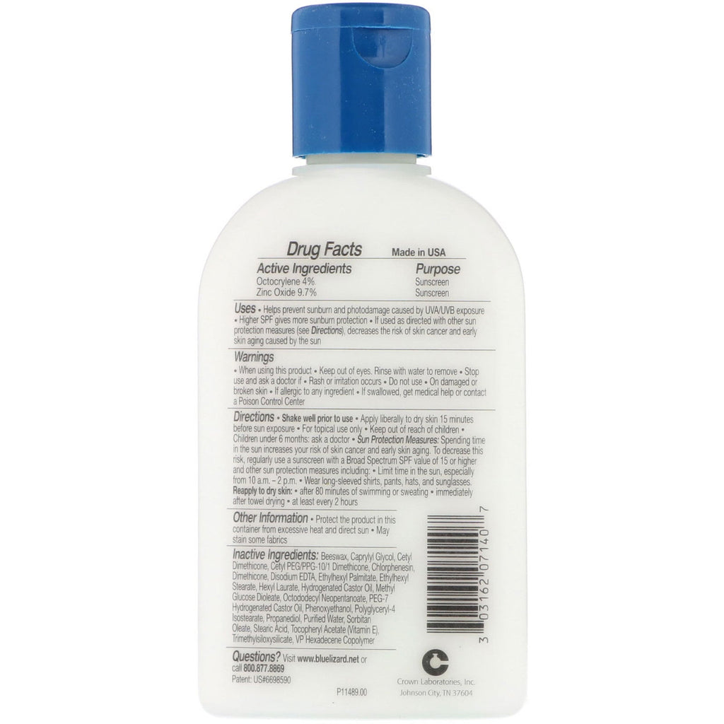 Blue Lizard australsk solcreme, aktiv, mineralbaseret solcreme, SPF 30+, 5 fl oz (148 ml)