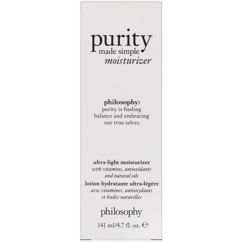 Philosophy, Purity Made Simple, Ultra-Light Moisturizer, 4.7 fl oz (141 ml)