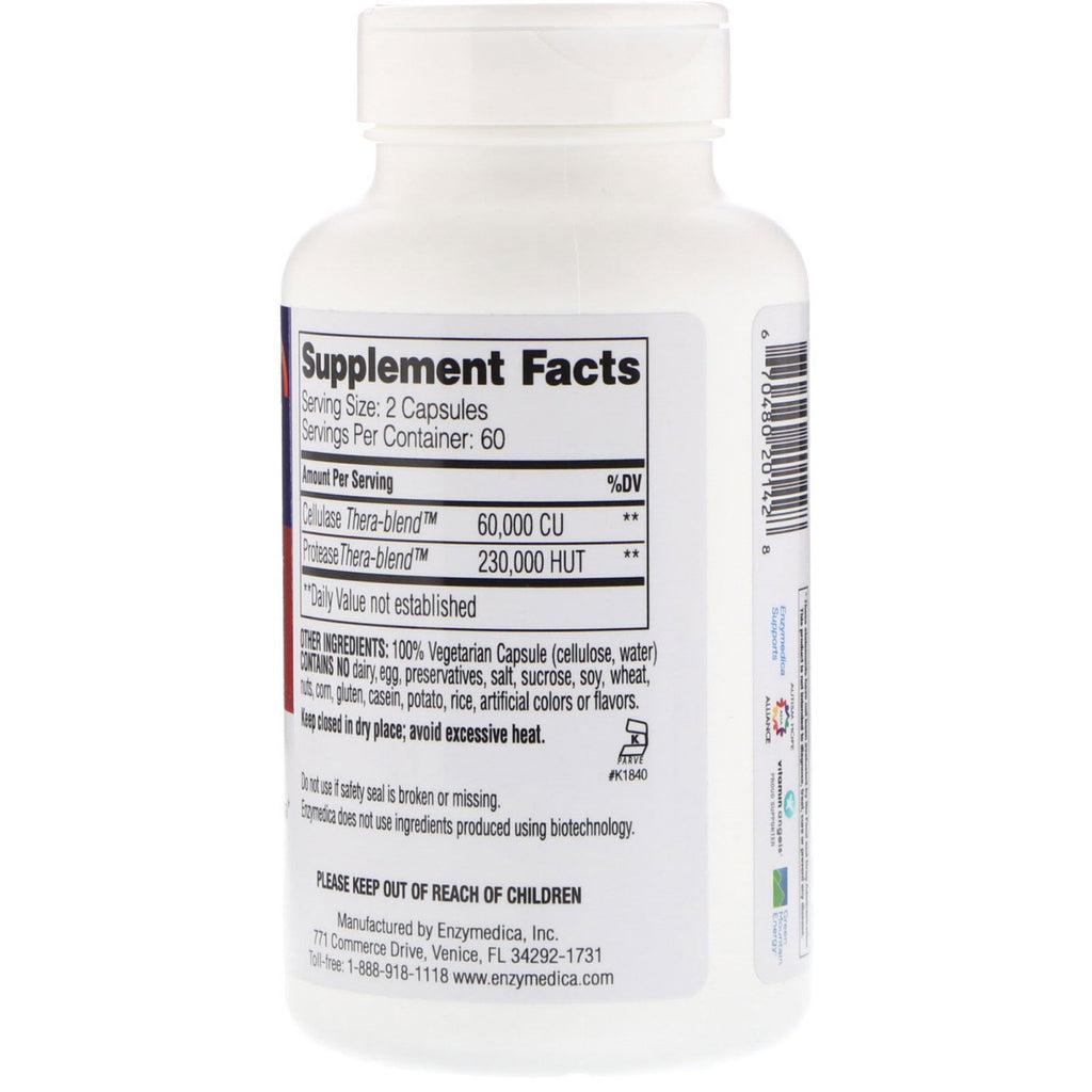 Enzymedica, Candidase, 120 Capsules