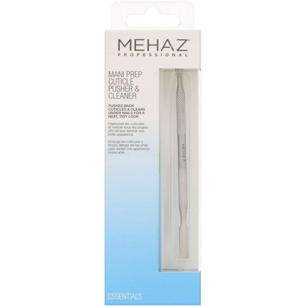 Mehaz, Mani Prep Cuticle Pusher & Cleaner, 1 Pusher & Cleaner