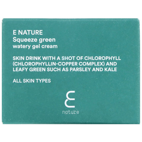 E-Nature, Squeeze Green Watery Gel Cream, 1.6 fl oz (50 ml)