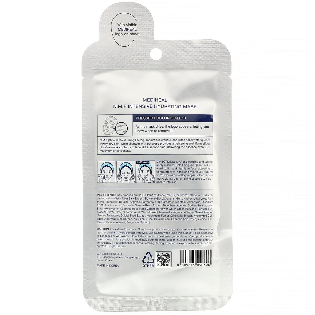 Mediheal, N.M.F Intensive Hydrating Mask, 1 Sheet, 0.91 fl. oz (27 ml)