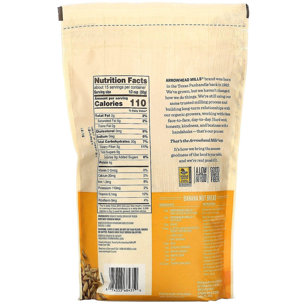 Arrowhead Mills,  Oat Flour, 16 oz (453 g)