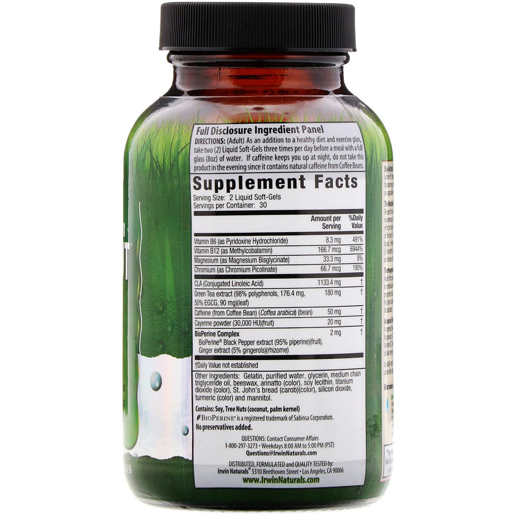 Irwin Naturals, Dual-Action CLA Cut, 60 Liquid Soft-Gels