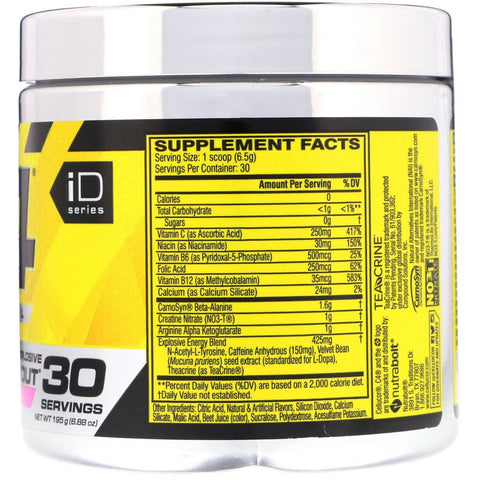 Cellucor, C4 Original Explosive, preentrenamiento, limonada rosada, 6,88 oz (195 g)