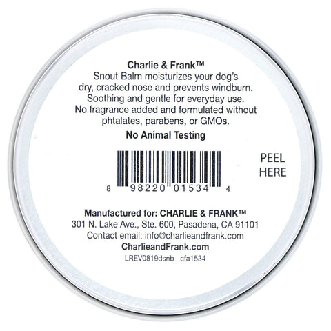 Charlie & Frank, Dog Snout Balm, 2 oz (56.6 g)