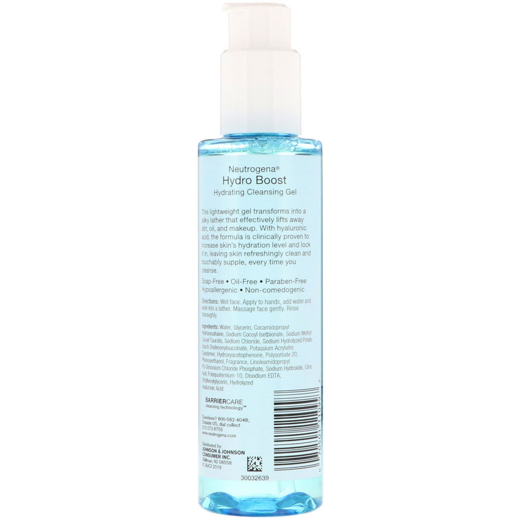 Neutrogena, Hydro Boost, gel limpiador hidratante, 6,0 oz (170 g)