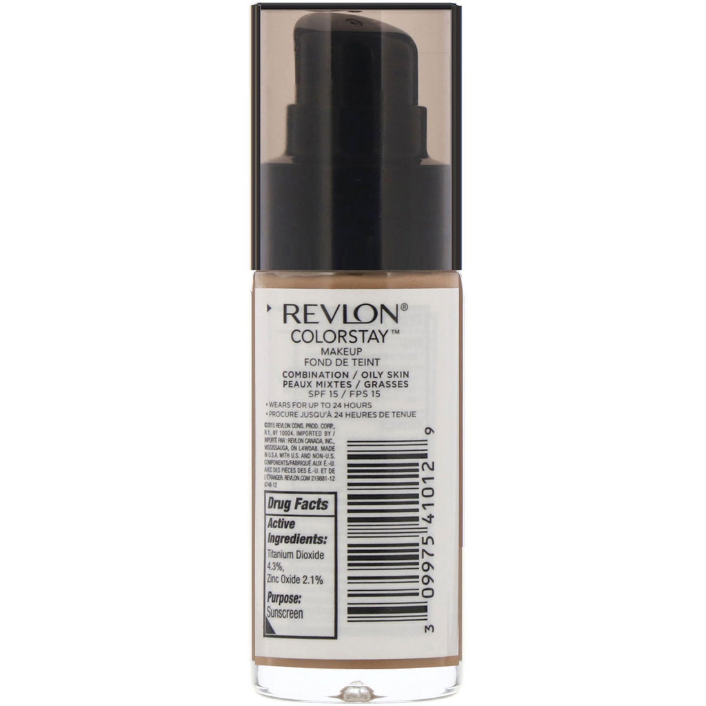 Revlon, Colorstay, Makeup, Combination/Oily, 340 Early Tan, 1 fl oz (30 ml)