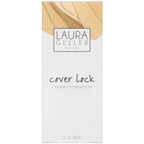 Laura Geller, Cover Lock, Cream Foundation, Light, 1 fl oz (30 ml)