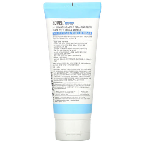 Acwell, No 5.5, pH Balancing Micro Cleansing Foam, 140 ml