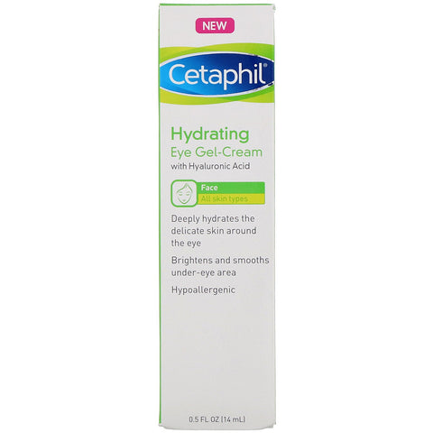 Cetaphil, Hydrating Eye Gel-Cream with Hyaluronic Acid, 0.5 fl oz (14 ml)