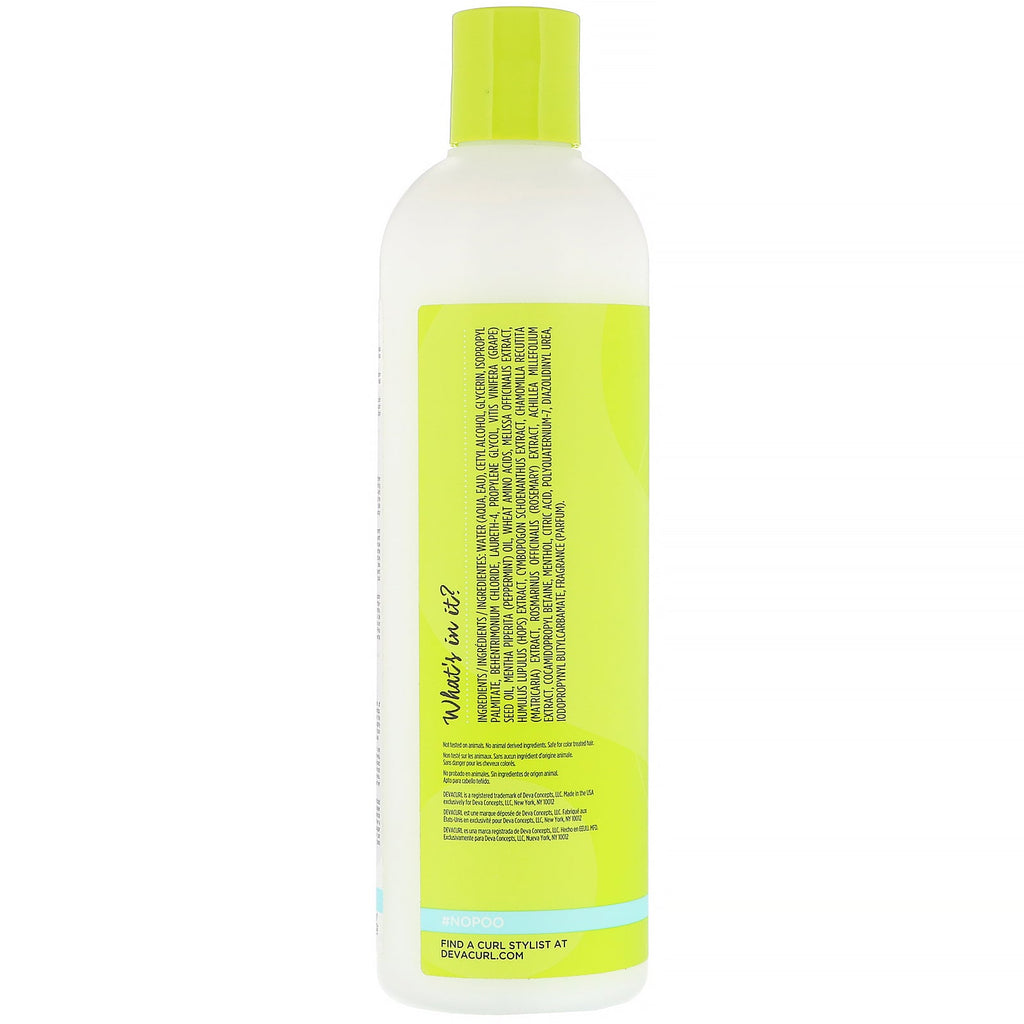 DevaCurl, No-Poo, Original, Limpiador acondicionador sin espuma, 12 fl oz (355 ml)