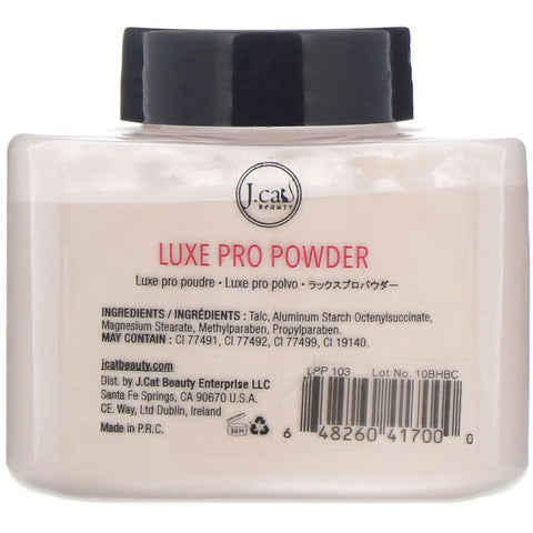 J.Cat Beauty, Luxe Pro Powder,  LPP103 Porcelain, 1.5 oz (42 g)