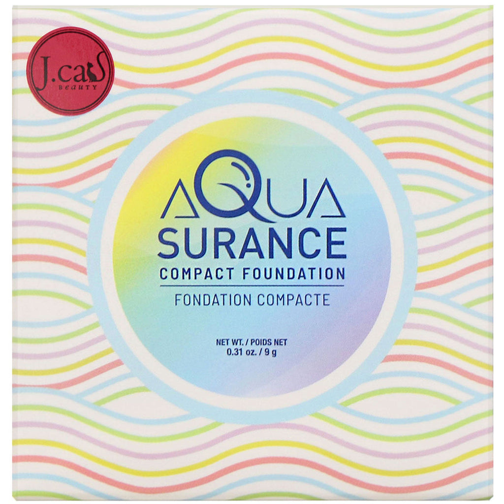 J.Cat Beauty, Aquasurance Compact Foundation, ACF102 Natural, 0.31 oz (9 g)