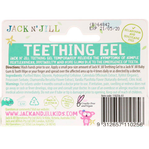 Jack n' Jill, Teething Gel, 4+ Months, Vanilla, 0.5 oz (15 g)