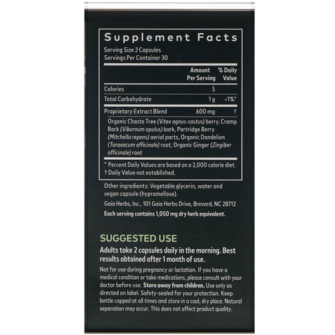 Gaia Herbs, Fertility Support for Women, 60 Vegan Liquid Phyto-Caps