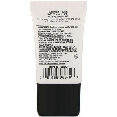 L.A. Girl, Pro Prep HD Face Primer, Clear, 0.5 fl oz (15 ml)