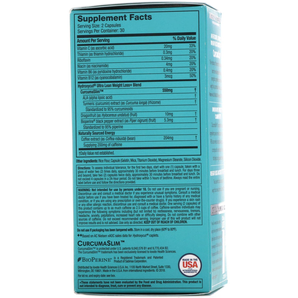 Hydroxycut, Ultra Lean, 60 kapsler
